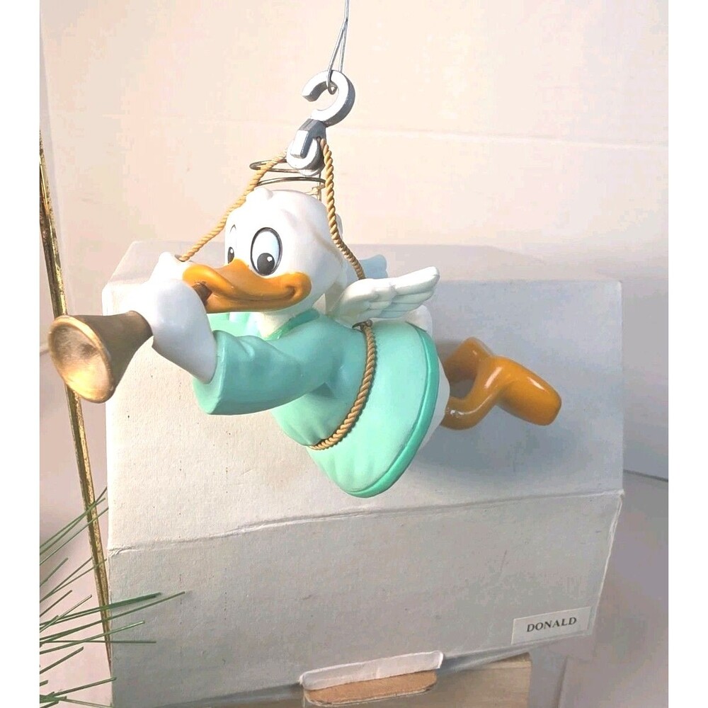 EUC Vintage Grolier Disney Donald Duck Christmas Ornament W/ Original Box